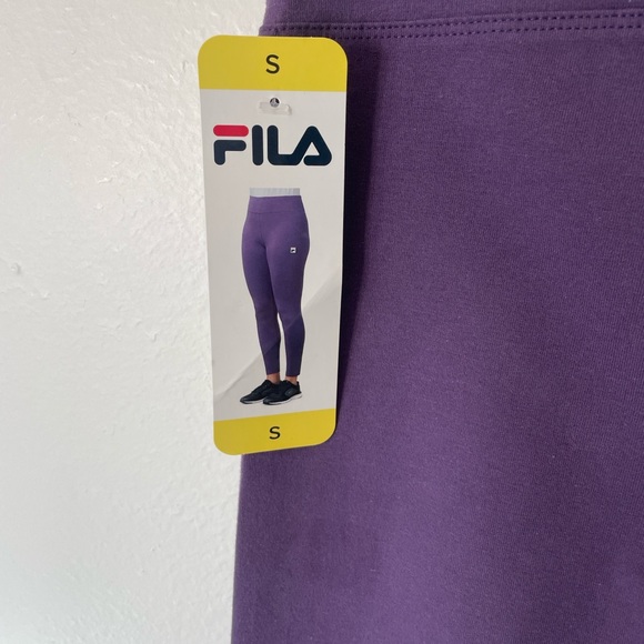 Fila Women's Cotton Blend High Waisted 7/8 Leggings Gothicgrape Size Small / Z8 - Picture 3 of 9